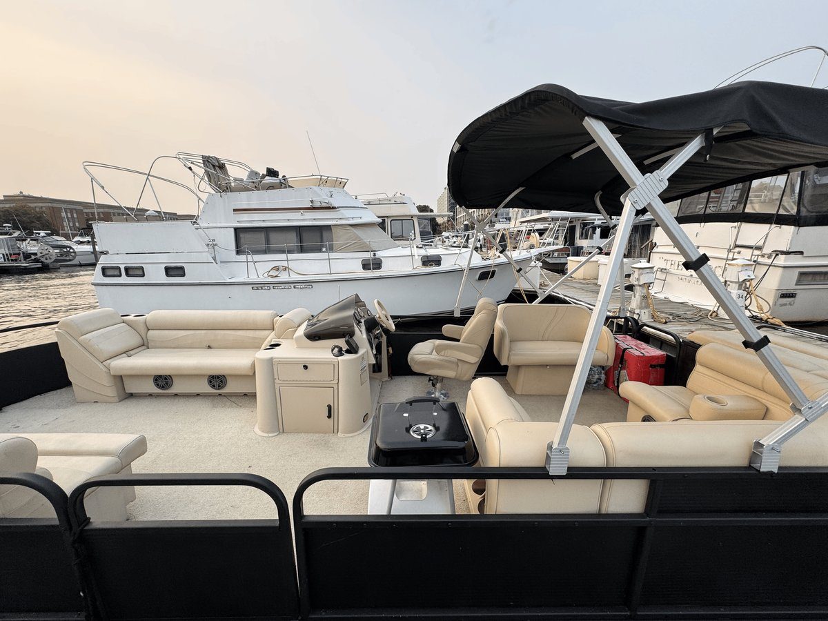 Marina view from the boat